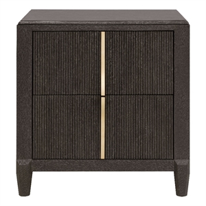 West End Loft 2-Drawer Wood Nightstand with USB-C in Brown by Pulaski Furniture