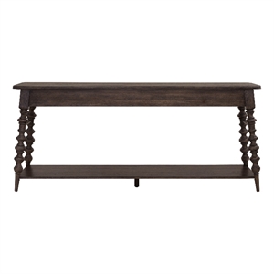 Revival Row Wood Hall Console in Brown Finish by Pulaski Furniture
