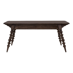 Revival Row Wood Writing Desk in Brown Finish by Pulaski Furniture