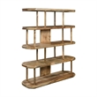 4-Shelf Open Display Wood Bookcase in Natural by Pulaski Furniture