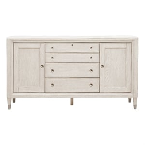 Ashby Place 3-Drawer Wood Buffet with Cabinets in Gray by Pulaski Furniture
