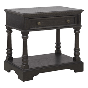 Hickory Creek Bachelor's Chest with Storage Drawer in Brown Wood Finish