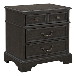 Hickory Creek 3 Drawer Nightstand in Brown Wood Finish by Pulaski Furniture