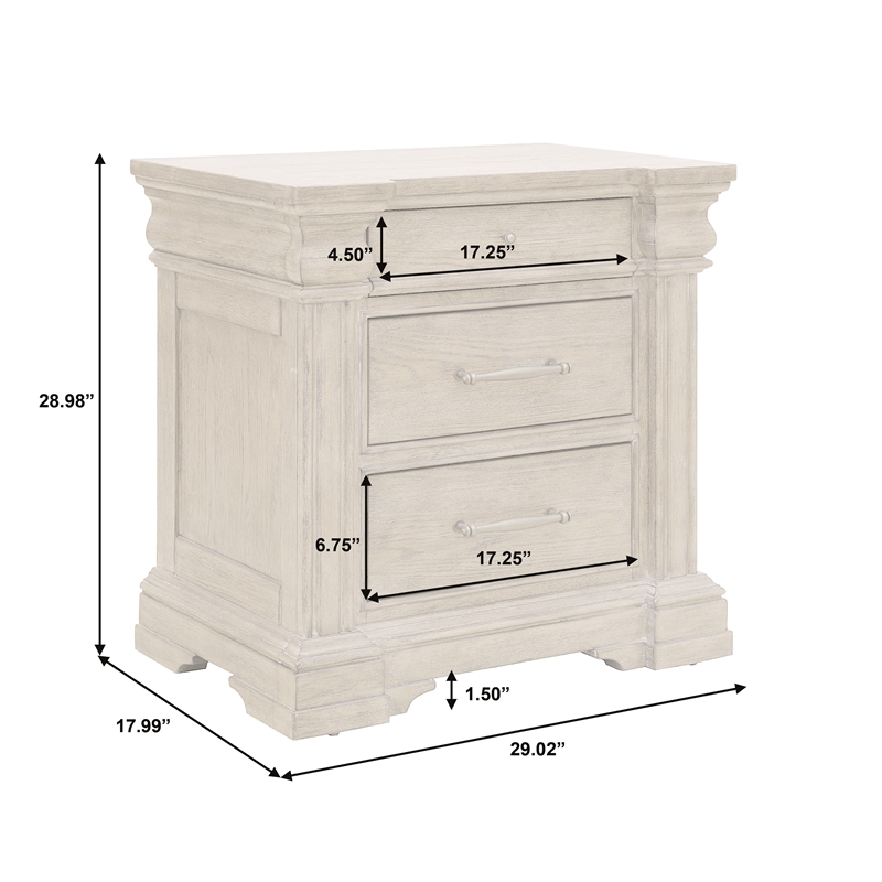 Madison Ridge Brown Wood 3 Drawer Nightstand by Pulaski Furniture