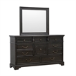 Hickory Creek Dresser Mirror in Brown Wood Finish by Pulaski Furniture