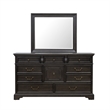 Hickory Creek Dresser Mirror in Brown Wood Finish by Pulaski Furniture