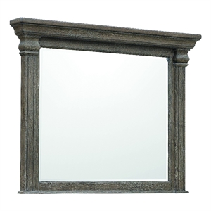 Madison Ridge Brown Wood-Framed Dresser Mirror by Pulaski Furniture