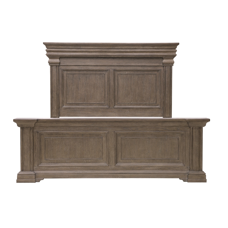Madison Ridge Brown Wood Queen Panel Bed by Pulaski Furniture
