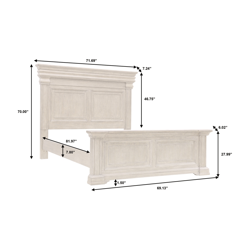 Madison Ridge Brown Wood Queen Panel Bed by Pulaski Furniture