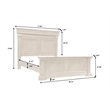 Madison Ridge Brown Wood Queen Panel Bed by Pulaski Furniture