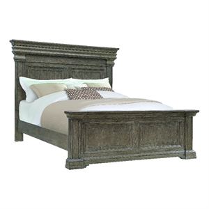 Madison Ridge Brown Wood Queen Panel Bed by Pulaski Furniture