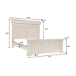 Madison Ridge Brown Wood King Panel Bed by Pulaski Furniture