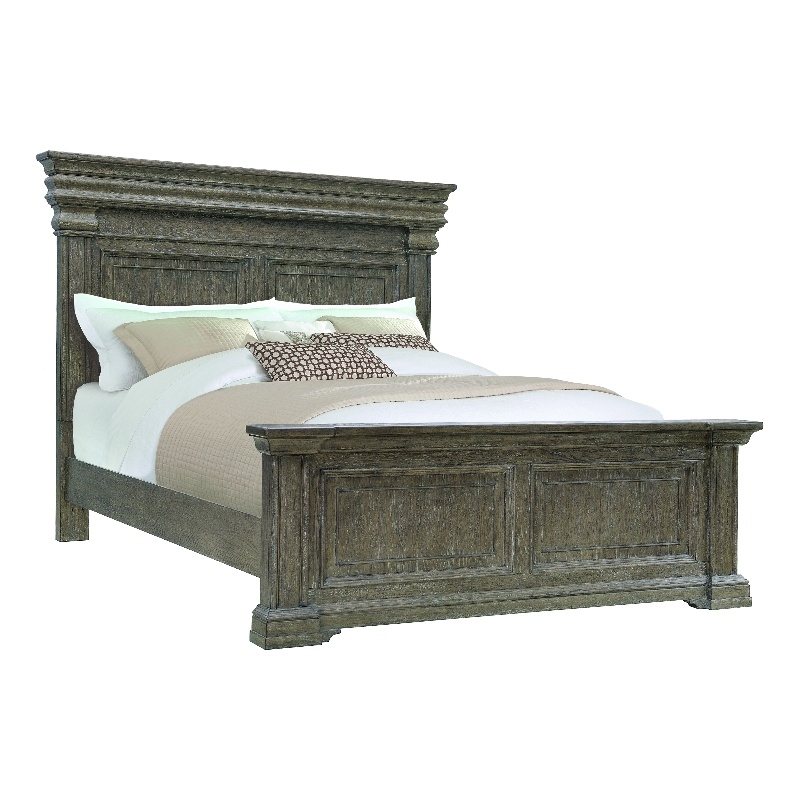 Madison Ridge Brown Wood King Panel Bed by Pulaski Furniture