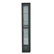 Contemporary Side Entry Curio Cabinet in Espresso Brown Wood by Pulaski