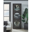 Contemporary Side Entry Curio Cabinet in Espresso Brown Wood by Pulaski