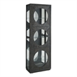 Contemporary Side Entry Curio Cabinet in Espresso Brown Wood by Pulaski
