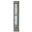 Traditional Sliding Door Curio in Gray Wood Finish by Pulaski Furniture