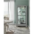 Traditional Sliding Door Curio in Gray Wood Finish by Pulaski Furniture