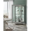 Traditional Sliding Door Curio in Gray Wood Finish by Pulaski Furniture
