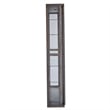 Modern Sliding Door Curio Cabinet in Medium Brown Wood by Pulaski Furniture
