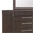 Asher Park Dresser Mirror in Piano Brown Wood by Pulaski Furniture