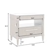 Asher Park Glass Top Bachelor's Chest in Piano Brown Wood by Pulaski Furniture