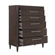 Asher Park 6 Drawer Chest in Piano Brown Wood by Pulaski Furniture