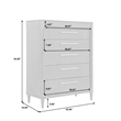 Asher Park 6 Drawer Chest in Piano Brown Wood by Pulaski Furniture