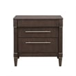 Asher Park 3 Drawer Nightstand in Piano Brown Wood by Pulaski Furniture
