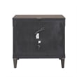 Asher Park 3 Drawer Nightstand in Piano Brown Wood by Pulaski Furniture