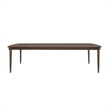 Asher Park Leg Dining Table in Piano Brown Wood by Pulaski Furniture