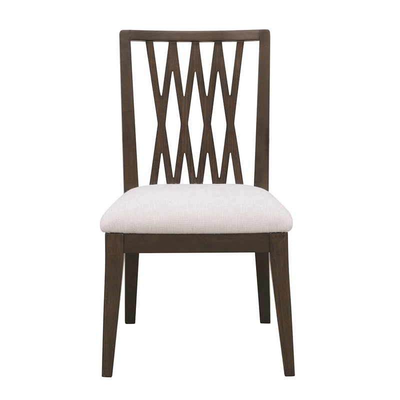 Asher Park Wood Back Side Chair in Piano Brown Wood by Pulaski Furniture