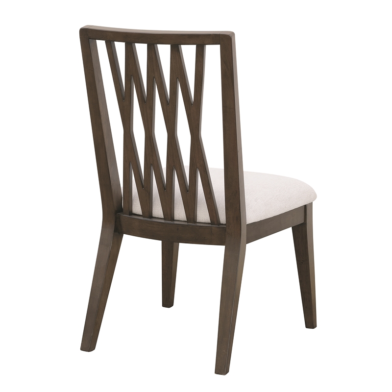 Asher Park Wood Back Side Chair in Piano Brown Wood by Pulaski Furniture