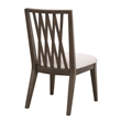 Asher Park Wood Back Side Chair in Piano Brown Wood by Pulaski Furniture