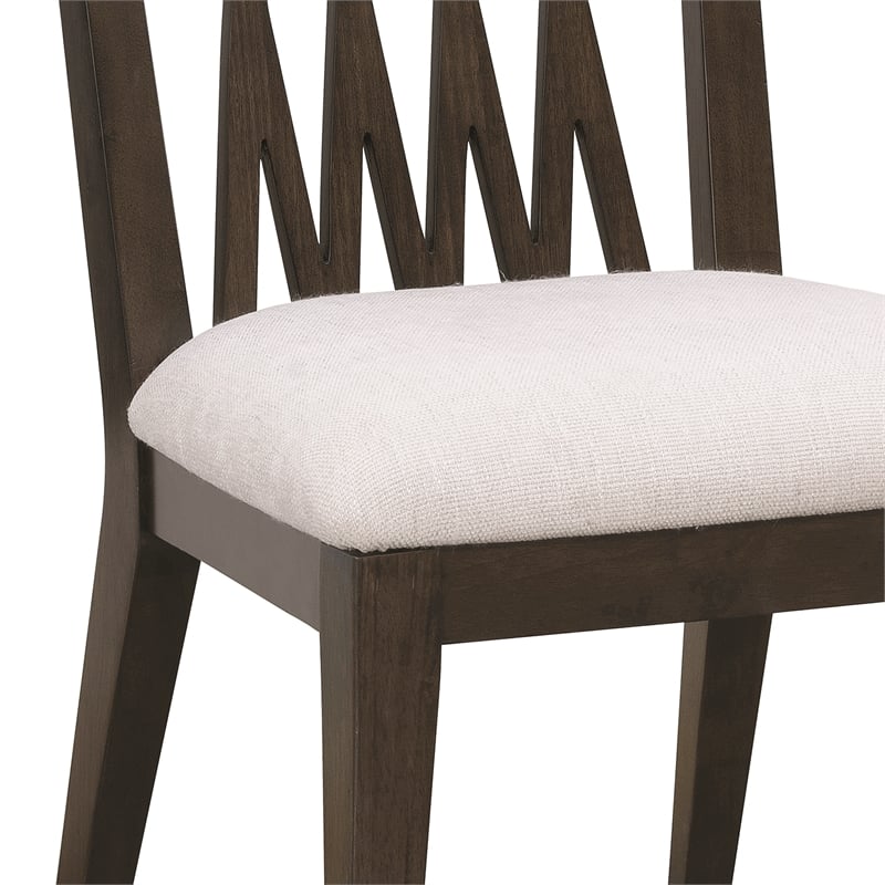 Asher Park Wood Back Side Chair in Piano Brown Wood by Pulaski Furniture