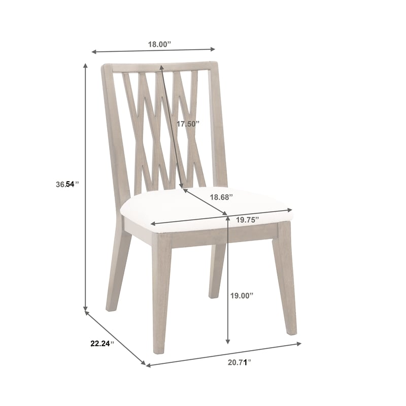 Asher Park Wood Back Side Chair in Piano Brown Wood by Pulaski Furniture