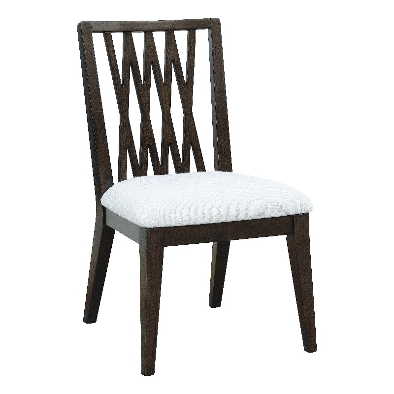 Asher Park Wood Back Side Chair in Piano Brown Wood by Pulaski Furniture