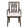 Asher Park Wood Back Arm Chair in Piano Brown Wood by Pulaski Furniture