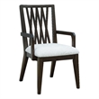 Asher Park Wood Back Arm Chair in Piano Brown Wood by Pulaski Furniture