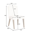 Asher Park Upholstered Side Chair in White Fabric by Pulaski Furniture
