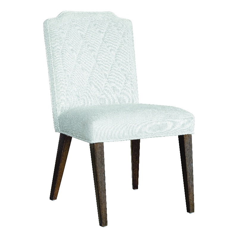 Asher Park Upholstered Side Chair in White Fabric by Pulaski Furniture