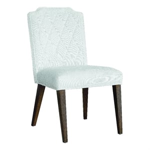 Asher Park Upholstered Side Chair in White Fabric by Pulaski Furniture