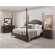 Asher Park Queen Poster Poster Bed in Piano Brown Wood by Pulaski Furniture