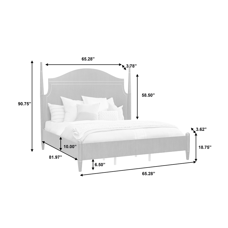 Asher Park Queen Poster Poster Bed in Piano Brown Wood by Pulaski Furniture