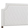 Asher Park King Upholstered Bed in White Fabric by Pulaski Furniture