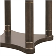 Asher Park Round Dining Table in Piano Brown Wood by Pulaski Furniture