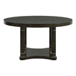 Asher Park Round Dining Table in Piano Brown Wood by Pulaski Furniture