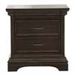 Pulaski Caldwell 2 Drawer Nightstand in Deep Brown