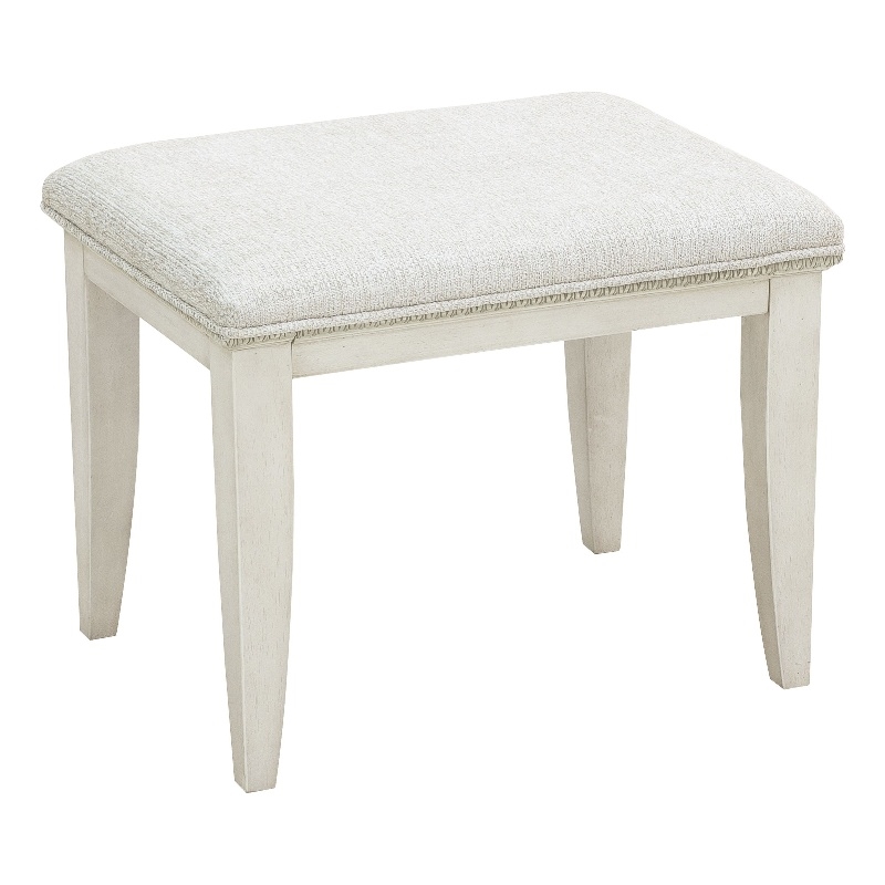 Pulaski Camila Vanity Stool in Creamy White