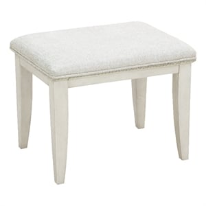 Pulaski Camila Vanity Stool in Creamy White
